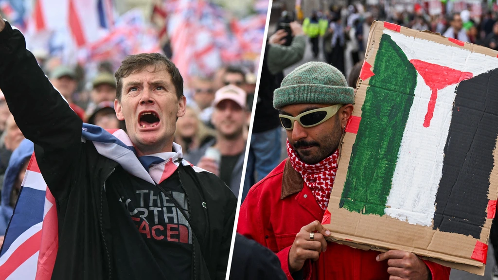 Tienduizenden demonstranten in Londen bij twee protesten