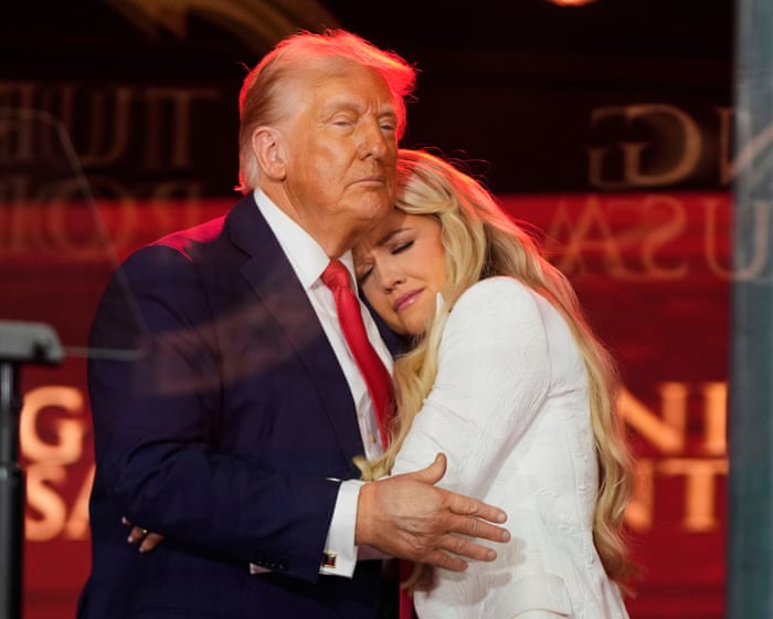 Trump rails against opponents in Kirk tribute after widow says she forgives shooting suspect – as it happened