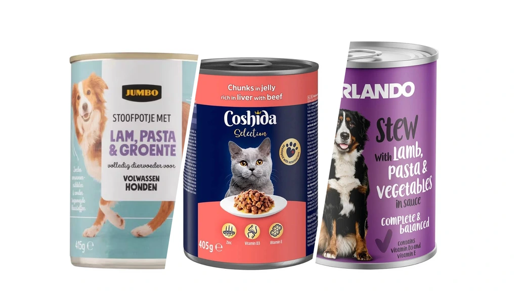 Terugroepactie voor katten- en hondenvoer om stukjes plastic