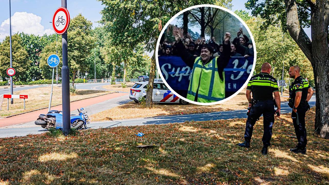 Na ongeluk leven supporters massaal mee met gewonde steward Fransien