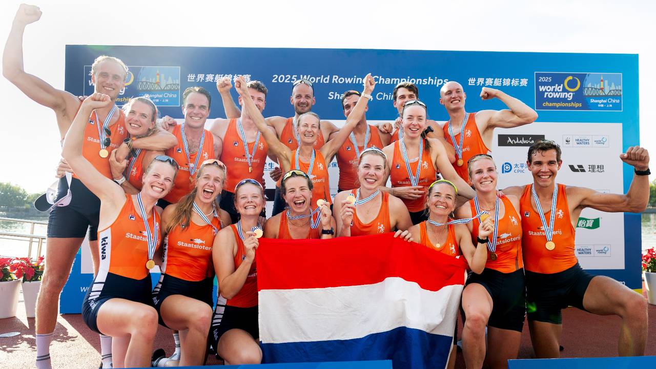Brabantse vreugde na legendarisch goud op WK roeien: 'Dit is historisch'