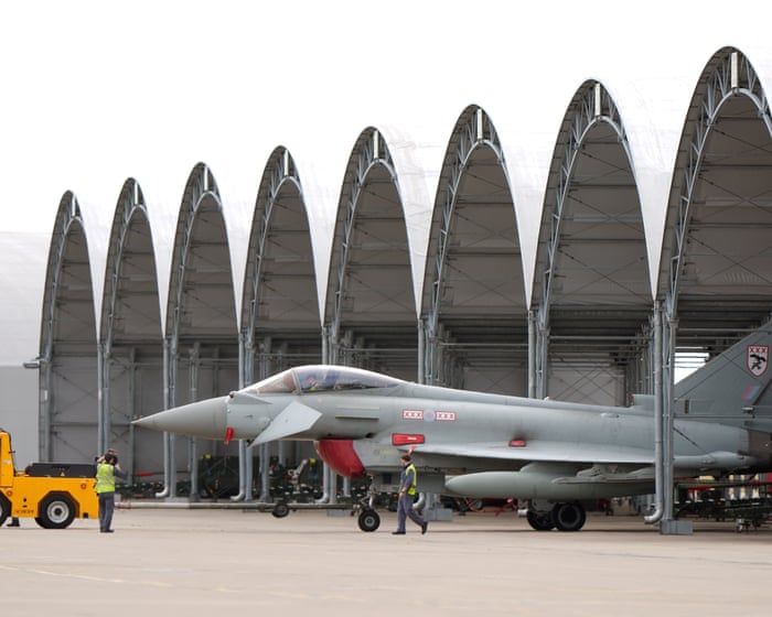 RAF Typhoon jets ready to shoot down drones over Poland, UK says