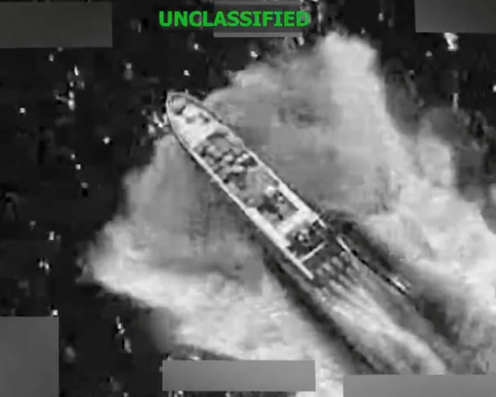 US military kills three people in boat strike in Pacific Ocean