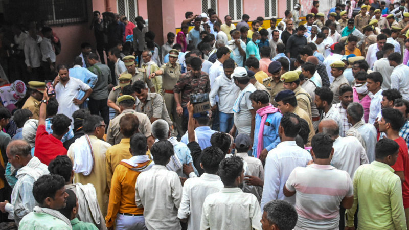 Dozens killed in stampede at political rally in southern India