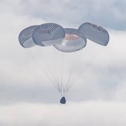Bemanning ISS terug op aarde na langste reis ooit voor Europese astronaut