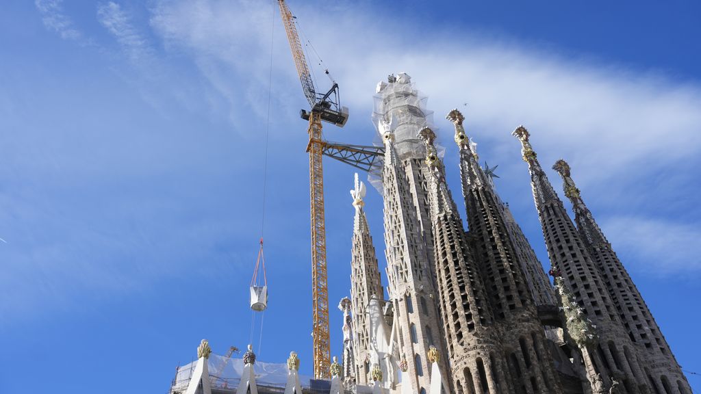 Sagrada Família in Barcelona heeft na 144 jaar zijn hoogste punt bereikt