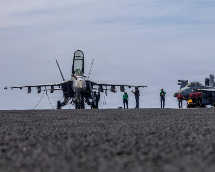 US military strikes Iran in response to attack on cargo ship, Pentagon says – live