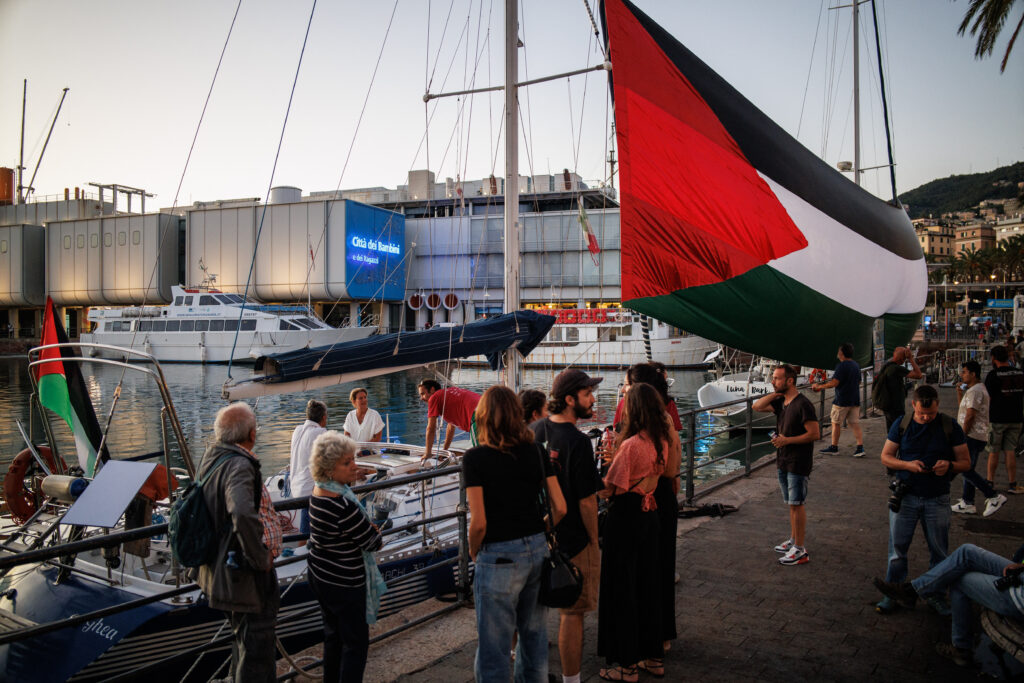 Dockworkers from across Europe gather to plan trade squeeze on Israel