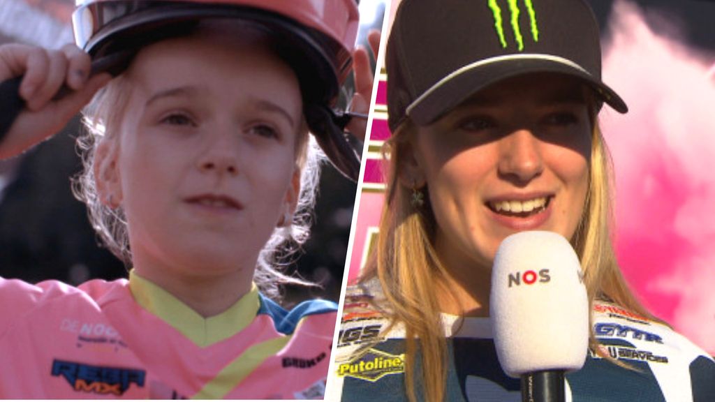Van Drunen, jongste motocrosskampioen ooit: 'Droom is om tussen de mannen te rijden'