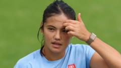 Raducanu 'plans to play' at Wimbledon despite injury setback