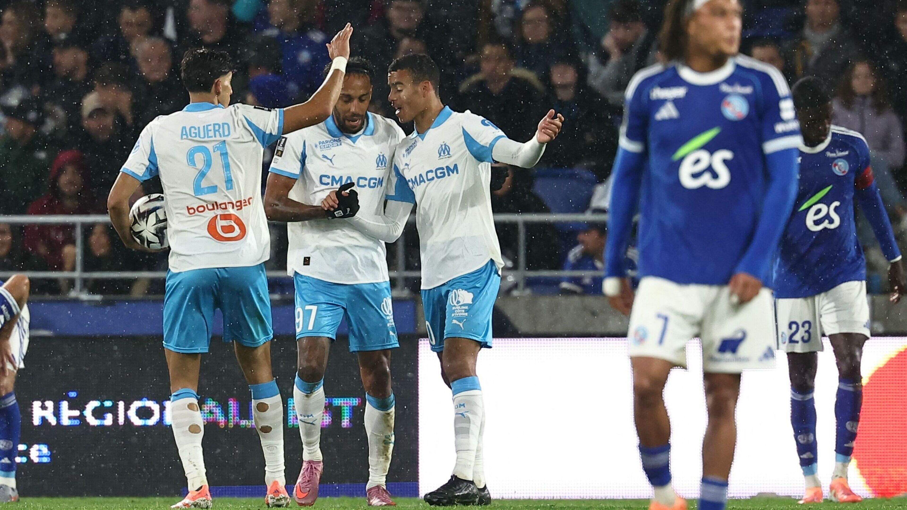 Ajax-tegenstander Olympique Marseille boekt in Frankrijk benauwde overwinning tegen Strasbourg