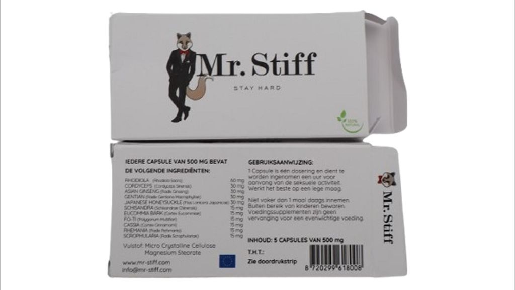 Waarschuwing voor erectiemiddelen na vondst gevaarlijke ingrediënten