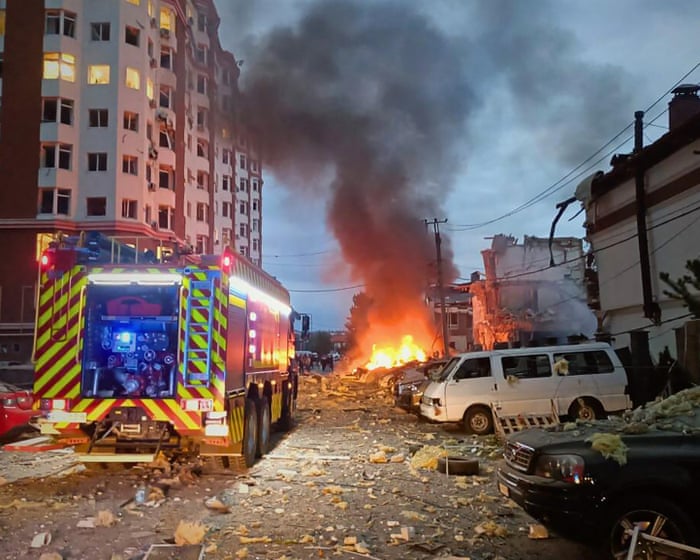 At least four killed in Kyiv after massive Russian drone and missile attack – Ukraine war live