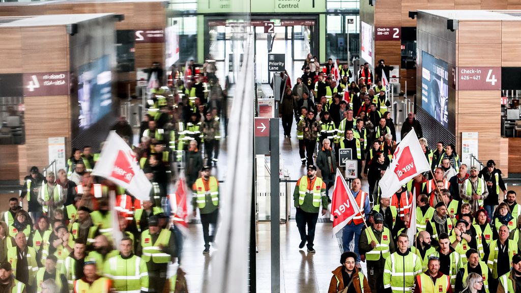 Luchtverkeer stilgelegd op vliegveld van Berlijn door staking