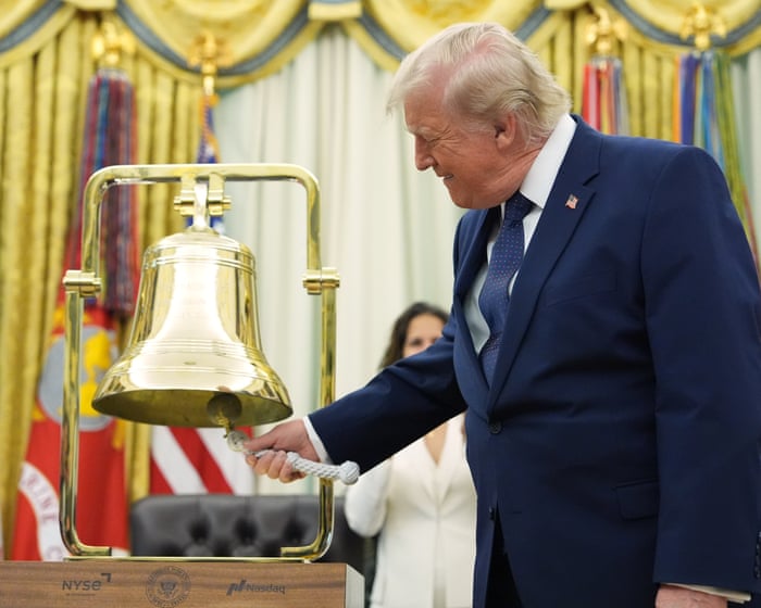 Trump rings New York Stock Exchange bell to mark first trading day for ‘Trump accounts’