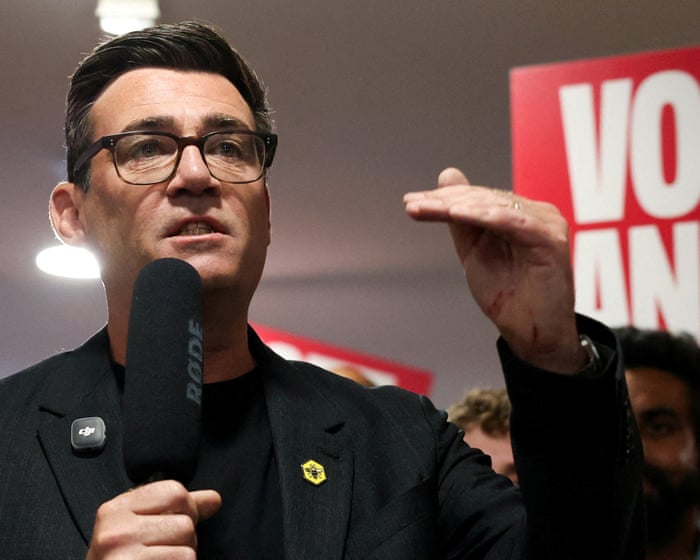 Burnham says he wants to ensure Makerfield byelection ‘changes British politics’, in eve-of-poll speech – as it happened
