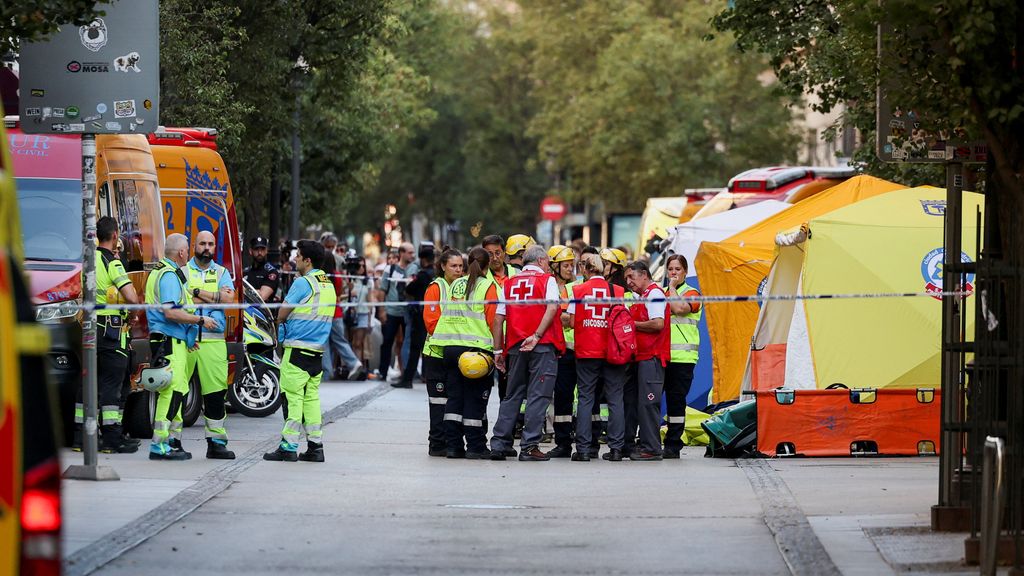 Vier doden bij instorten gebouw in centrum Madrid