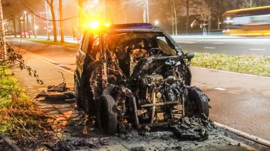 Brommobiel vliegt in brand tijdens ritje