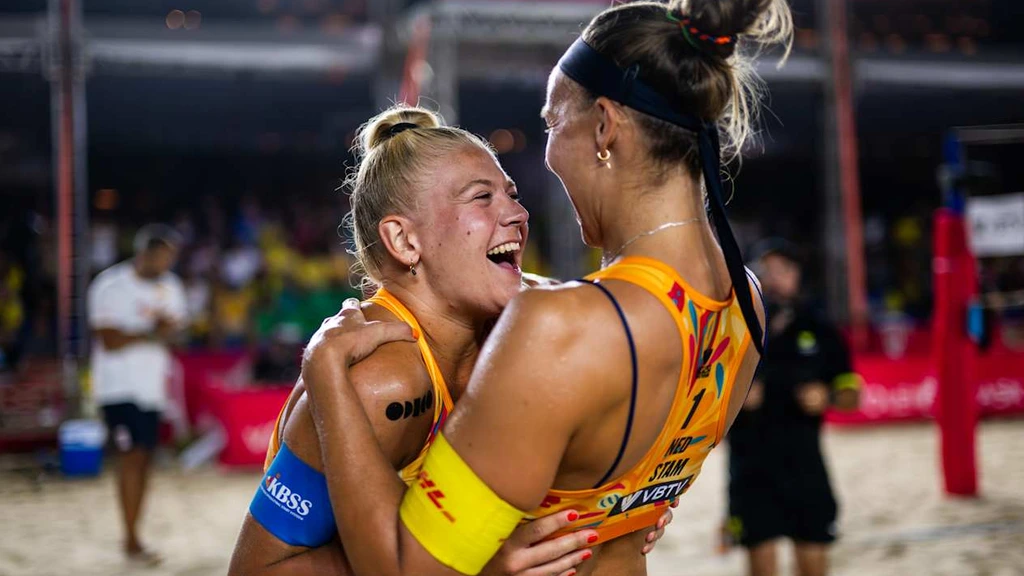 Puzzelstukjes vallen in elkaar voor beachduo Stam/Schoon: 'Zijn niet meer de underdog'