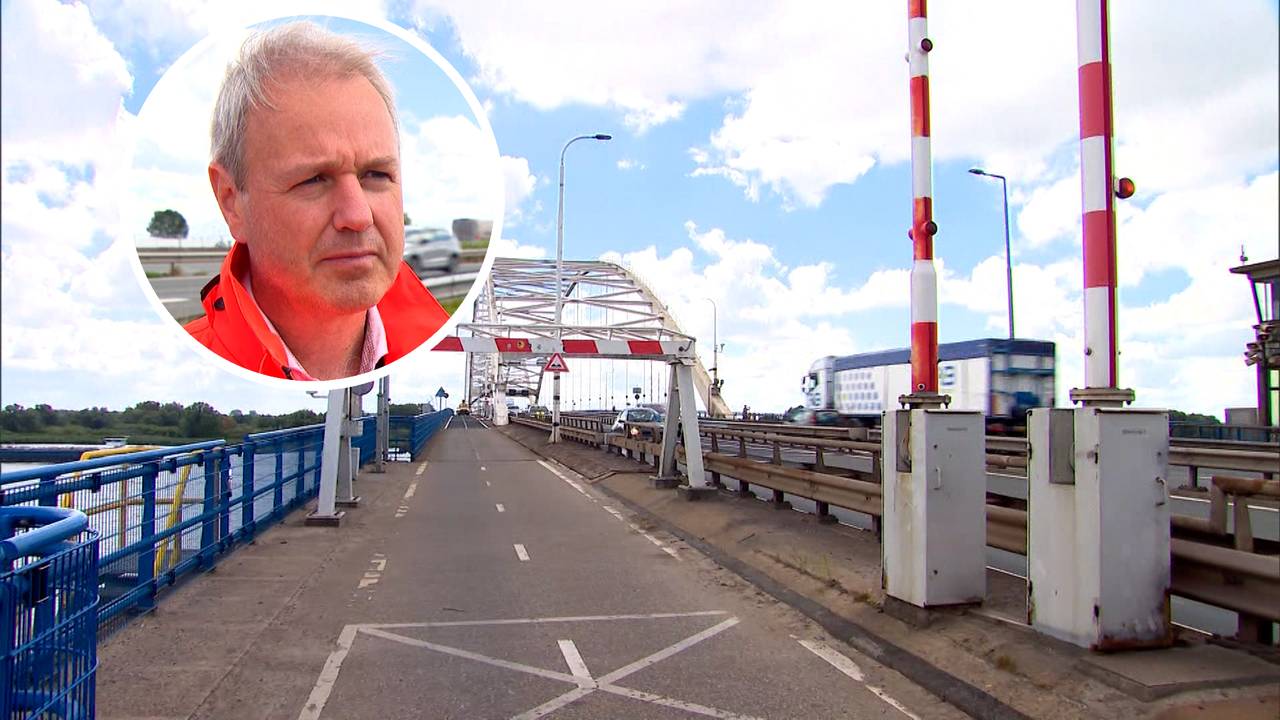 Vooral buitenlandse chauffeurs negeren verbod vrachtverkeer op Merwedebrug