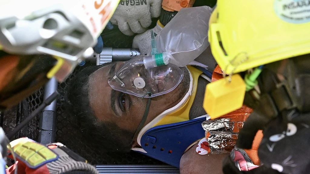 Bewaker overleeft acht dagen onder puin na aardbeving Venezuela