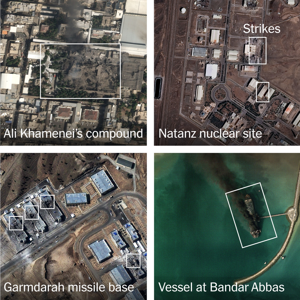What the U.S. and Israel Have Targeted in Their Iran Blitz