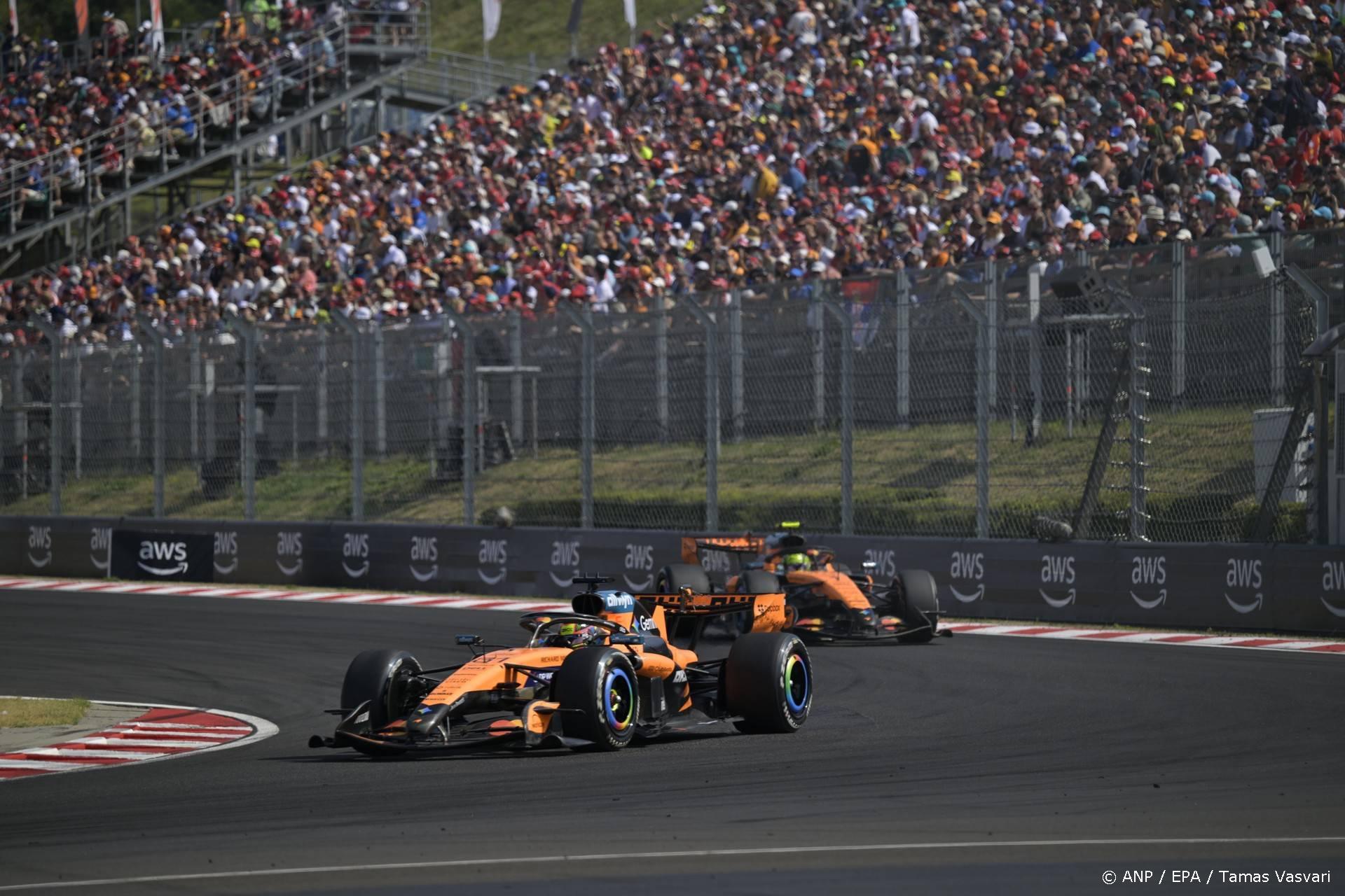 Norris wint Grote Prijs van Hongarije, Verstappen tweede