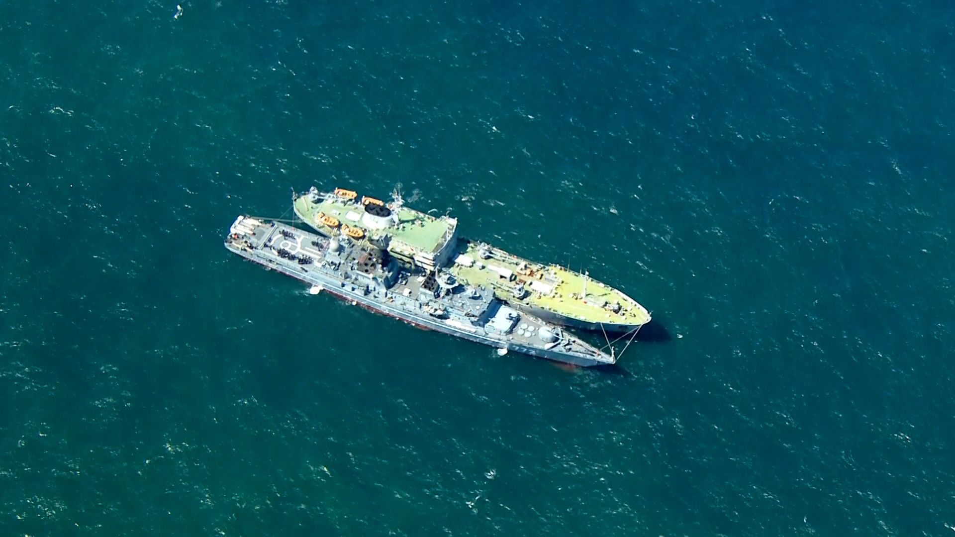 Russian warship carries out live-fire weapons exercise 46 miles off UK coast, MoD says