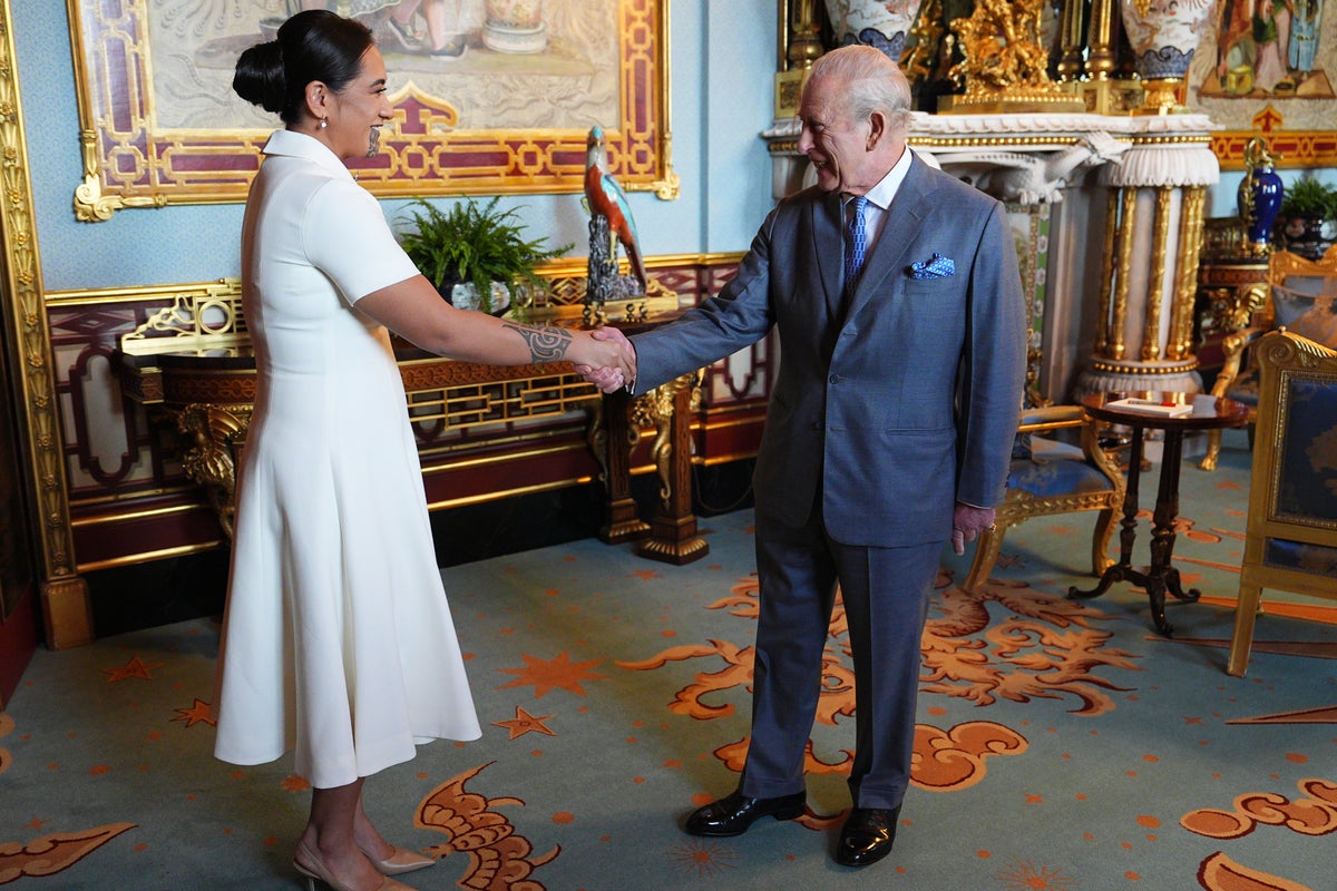 New Zealand’s Maori Queen holds ‘heartfelt’ discussions with King Charles at Buckingham Palace