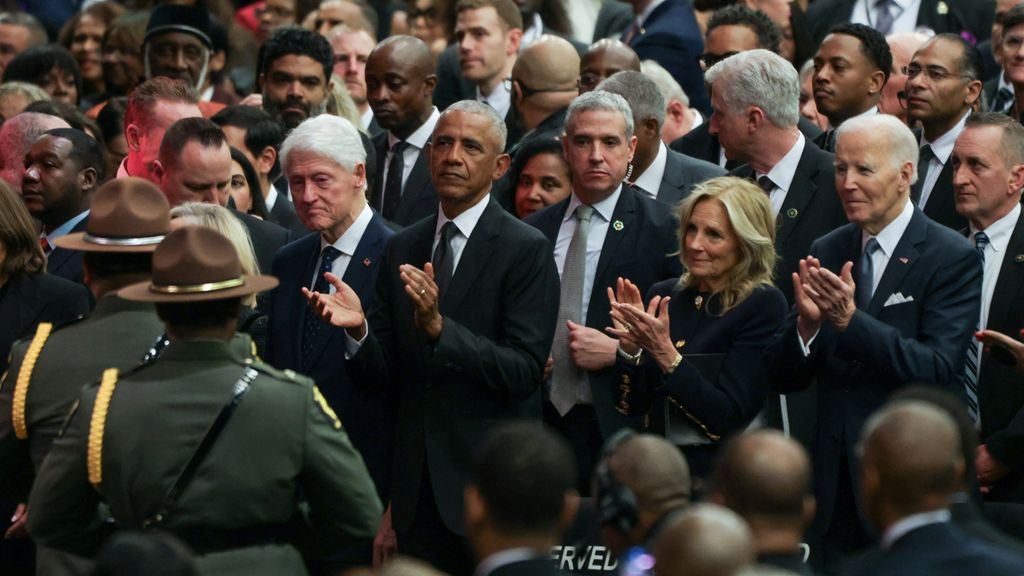 Tienduizend mensen bij laatste eerbetoon Jesse Jackson, oud-presidenten VS spreken
