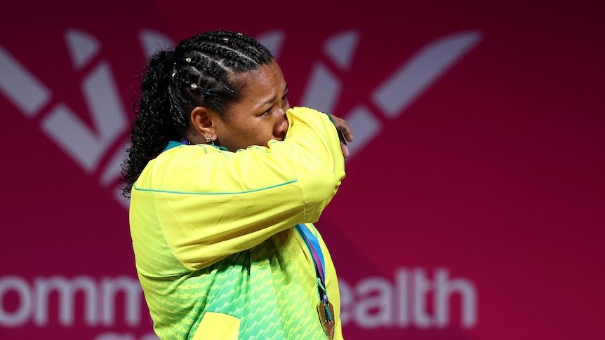 Weightlifter Cikamatana claims emotional Glasgow gold after Paris pain