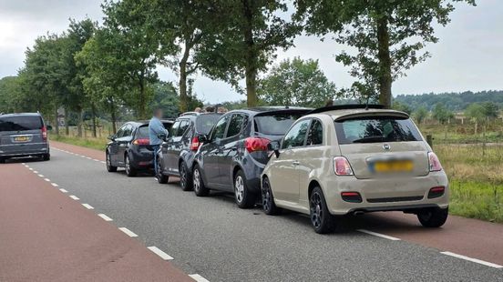 Verloren baret leidt tot kop-staartbotsing