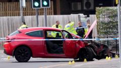 Man in court after car hits five in town centre