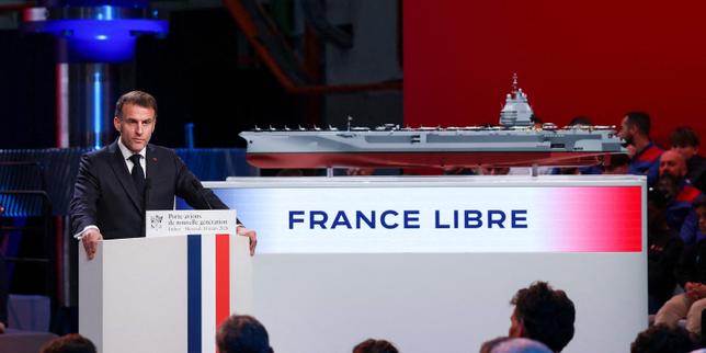 Macron reveals 'Free France' as name of new aircraft carrier