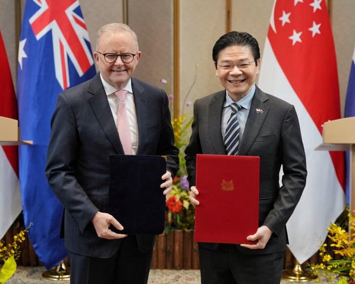 Cutting fuel to Australia ‘won’t happen’, says Singapore PM, as Albanese secures pledge from our largest petrol source