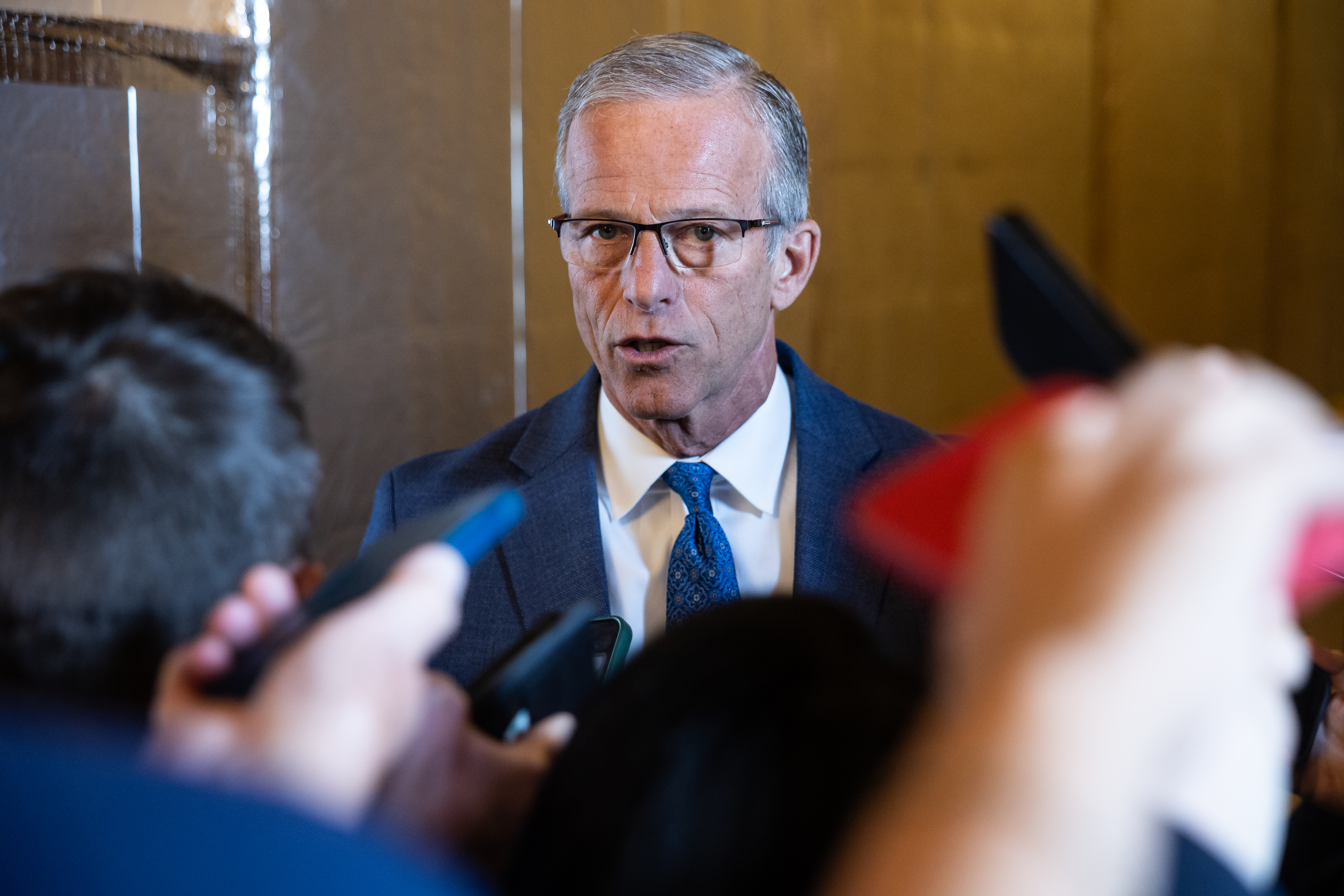GOP senators look to Blanche for signals on DOJ fund’s fate