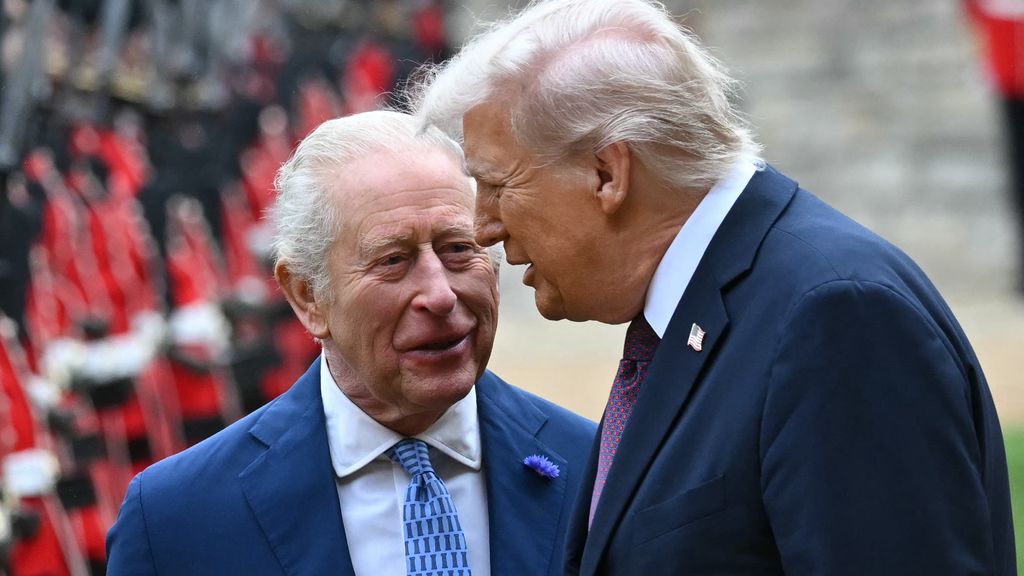 Trump door koning Charles onthaald met veel pracht en praal