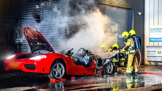 Ferrari verwoest door brand