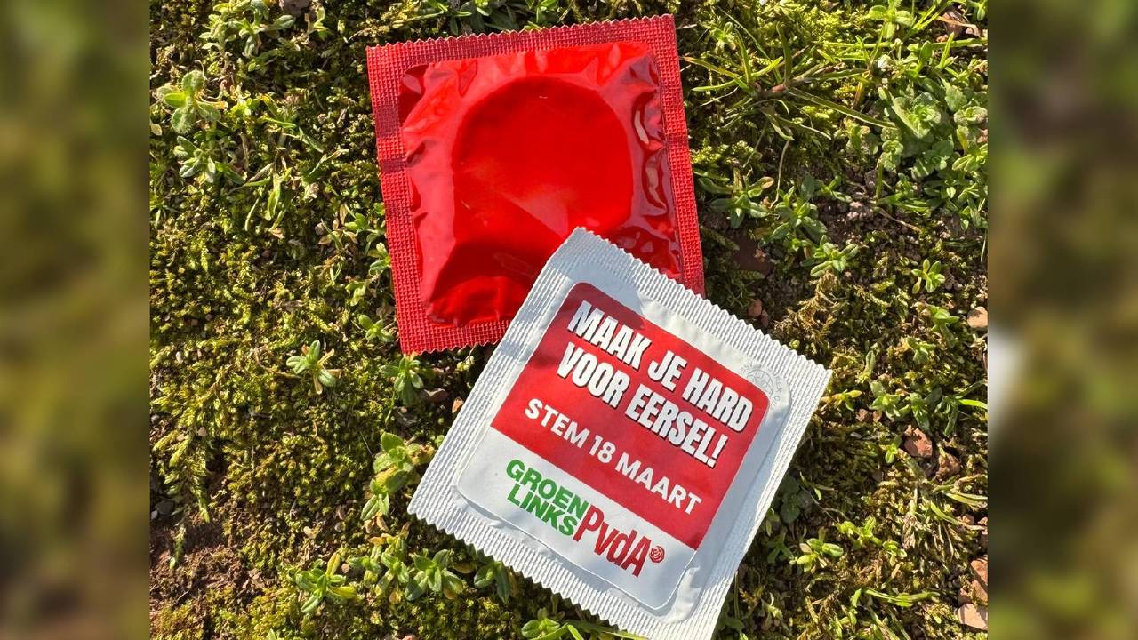 Condooms als campagne: partij deelt ‘maak je hard voor Eersel’ uit
