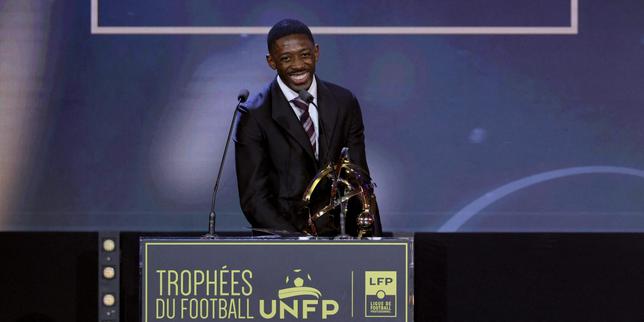 Dembélé again voted player of the year in France