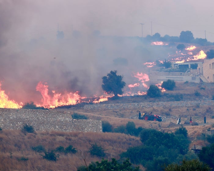Three firefighters killed on Crete and in mainland Greece as Europe battles wildfires