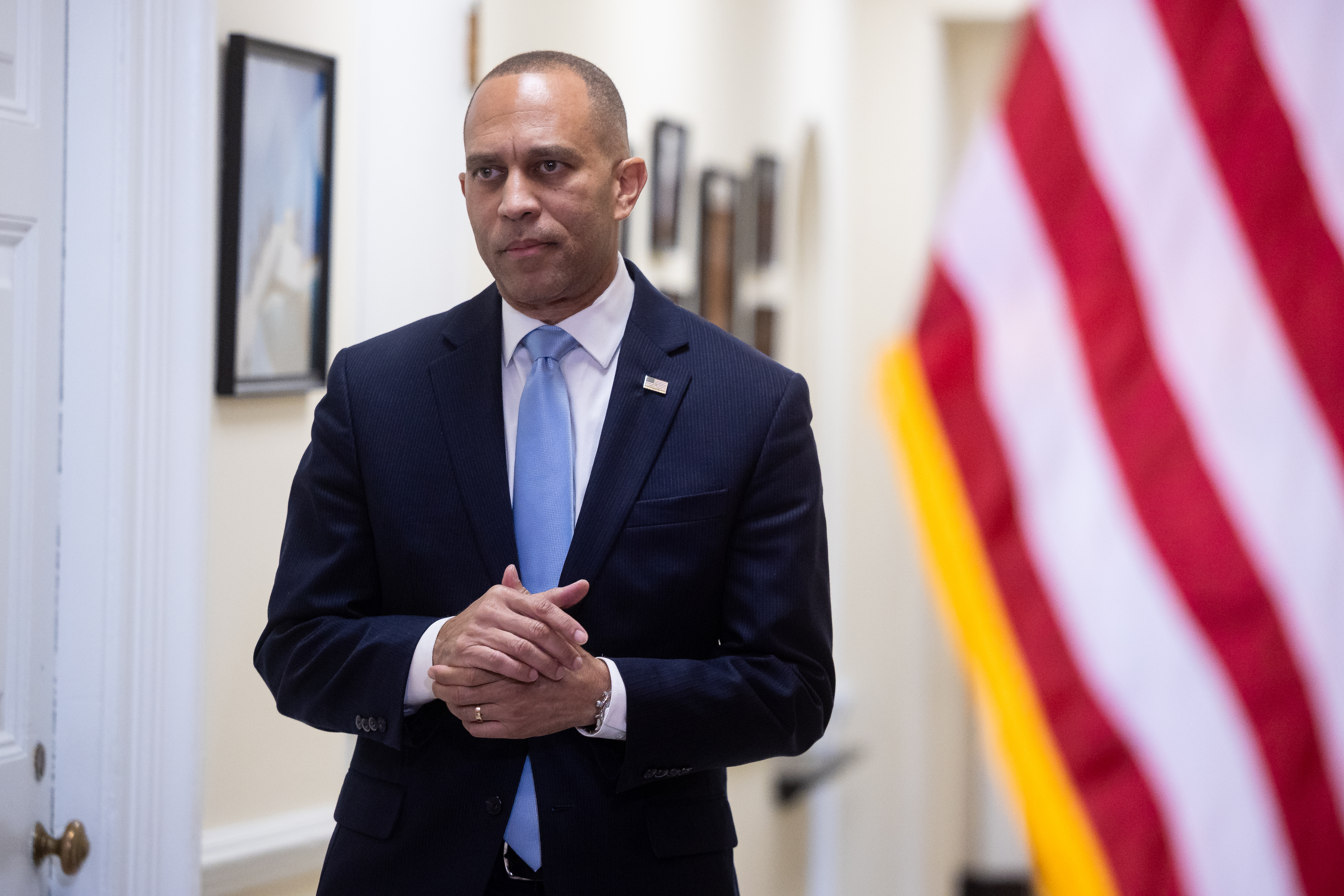 Trump is using mass firings as a shutdown cudgel. Democrats aren’t flinching.