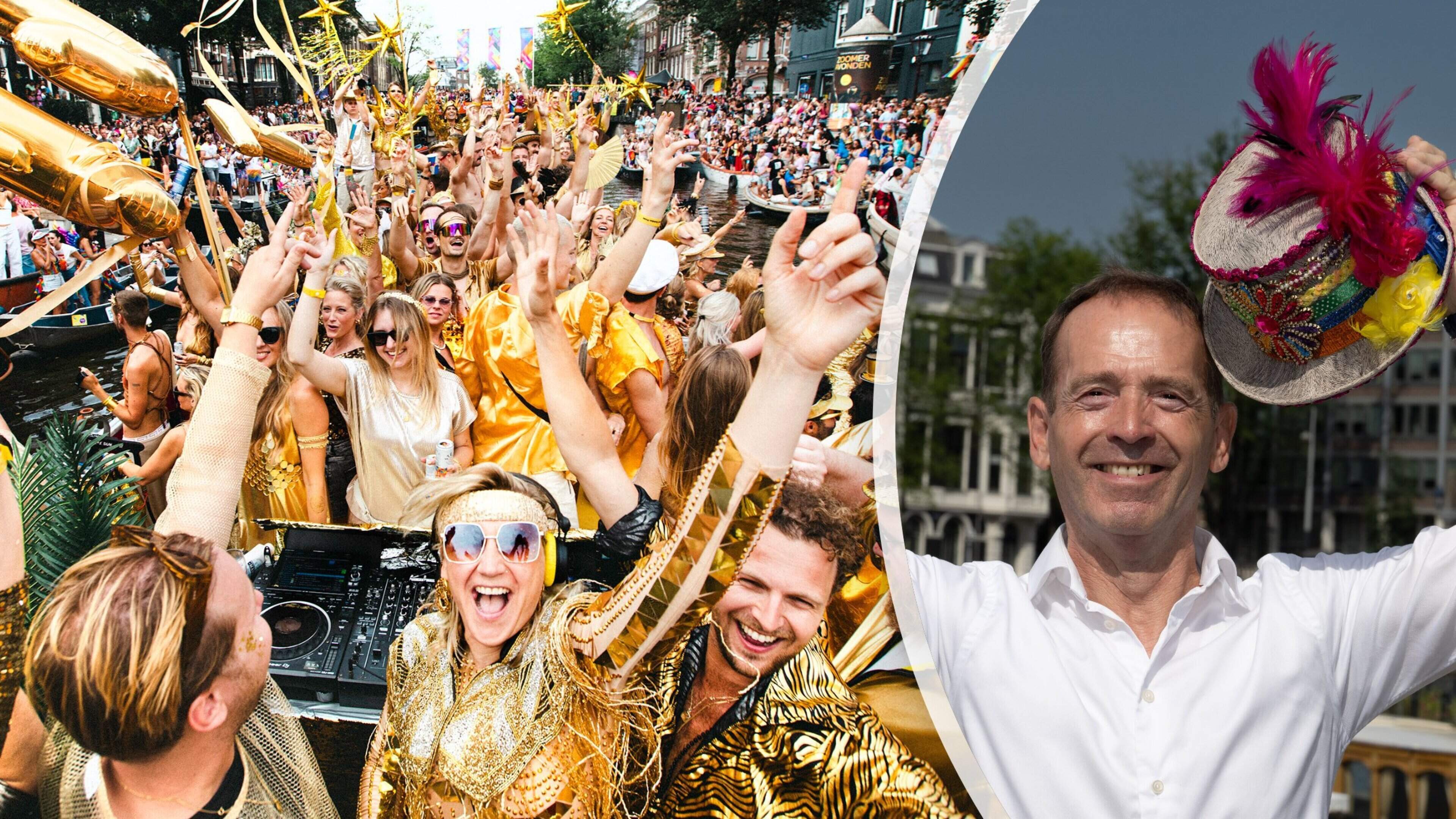 Siep de Haan stond 30 jaar geleden aan de wieg van Pride Amsterdam: ’Er komt geen hond, dachten we’