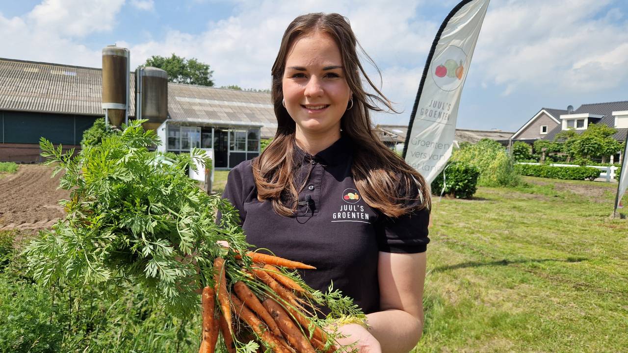 Julia (19) boert goed met eigen winkel: 'Begonnen in de moestuin van oma'