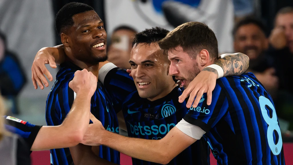 Inter pakt na landstitel ook Coppa Italia, Dumfries belangrijk met assist