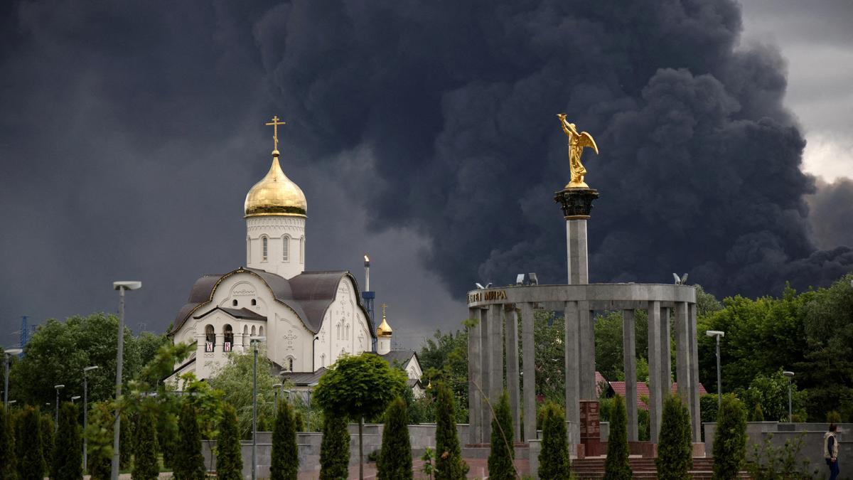 Ukraine's drone assault ignites major oil refinery in Russia