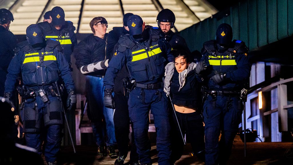 Arrestaties bij Radboud-gebouw na bezetting door pro-Palestijnse studenten