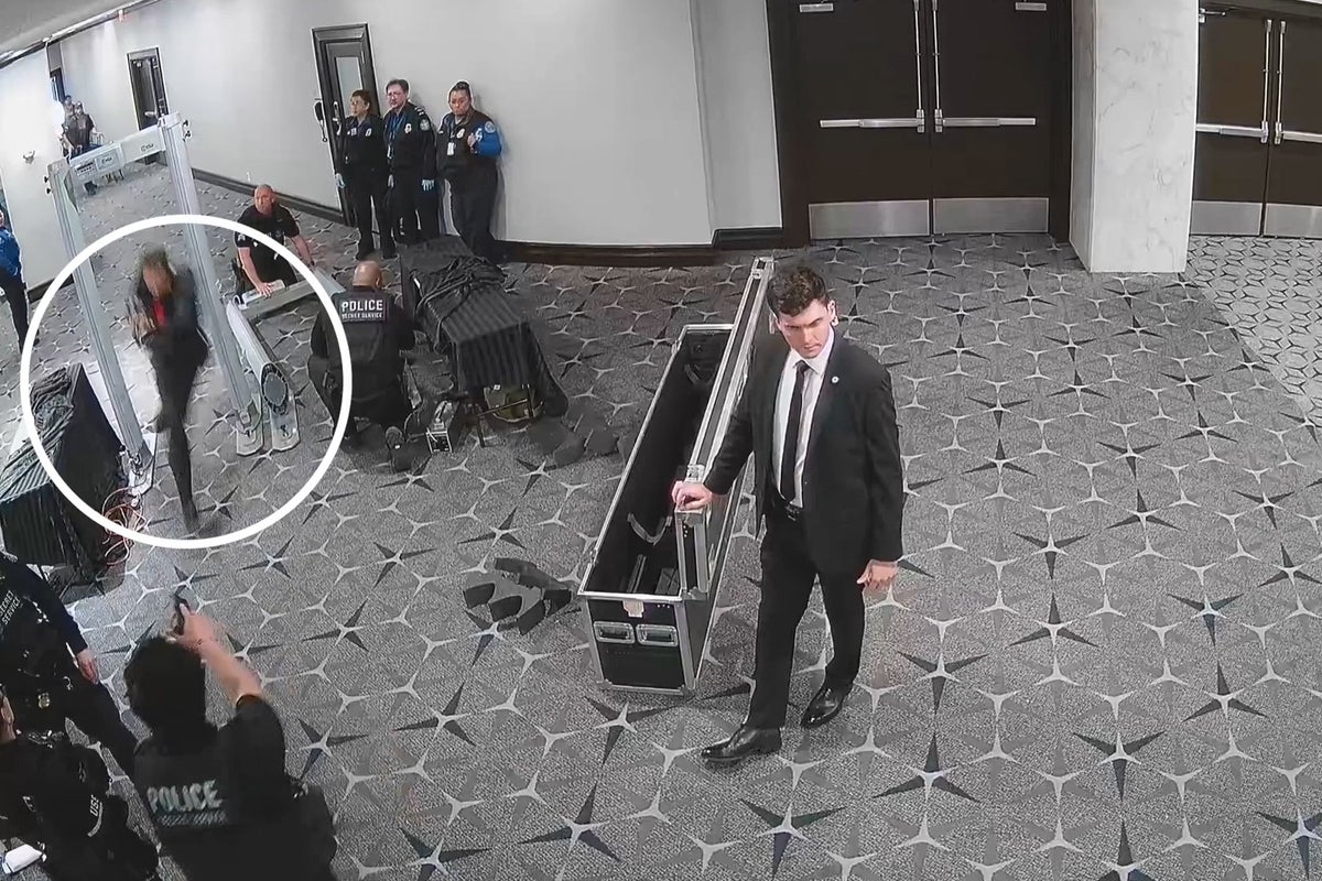New CCTV shows Trump dinner gunman break through security checkpoint in seconds